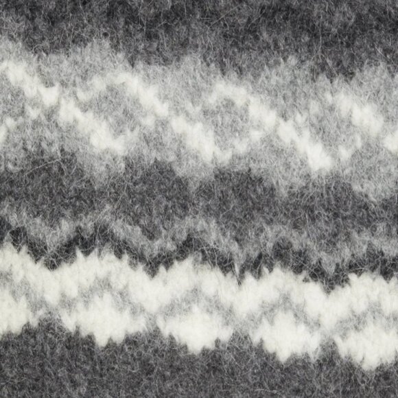Nili Lotan Leane Baby Alpaca Wool Fair Isle Turtleneck Sweater‎ Knit Grey Size M - Picture 11 of 11